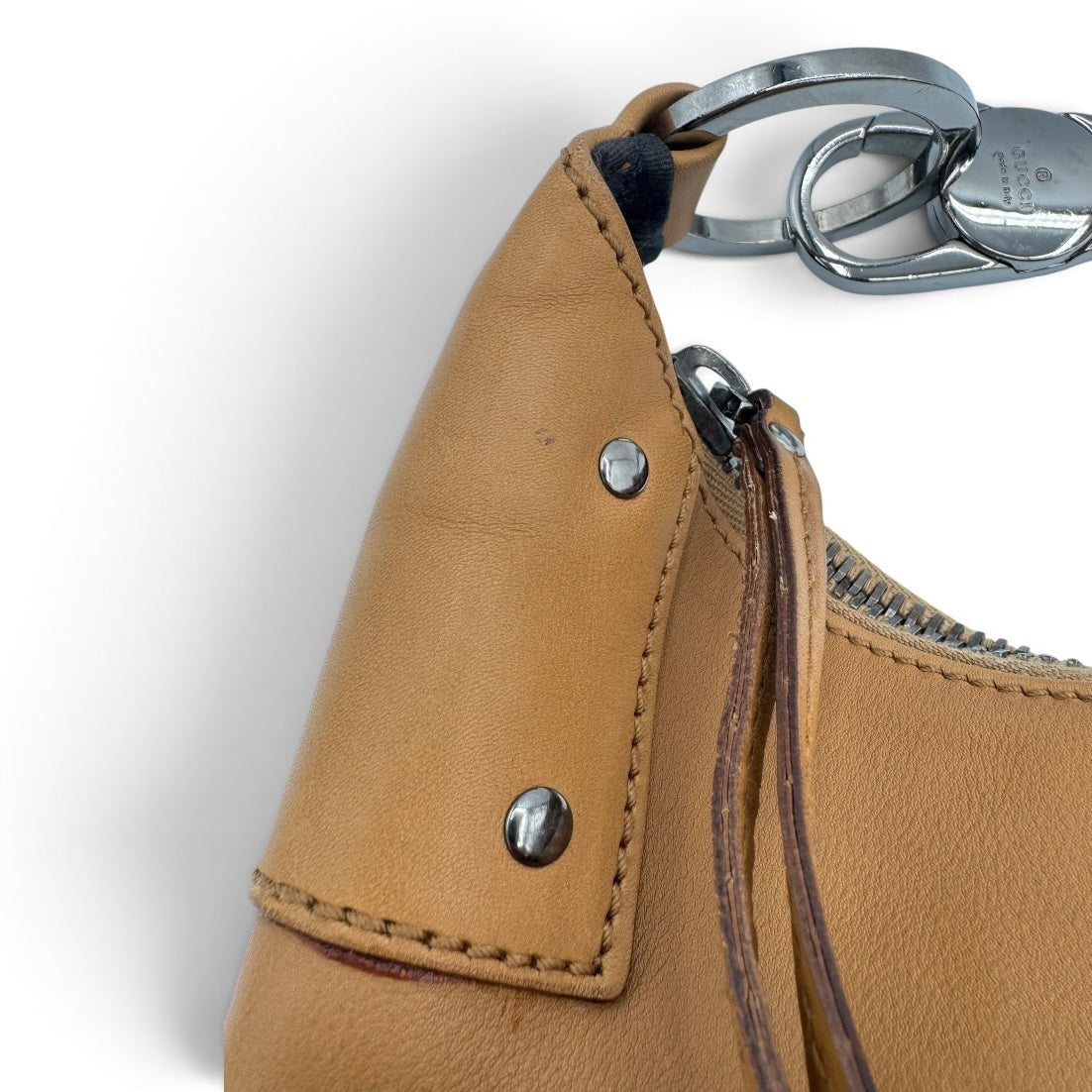 Gucci Half Moon Leather Shoulder Bag