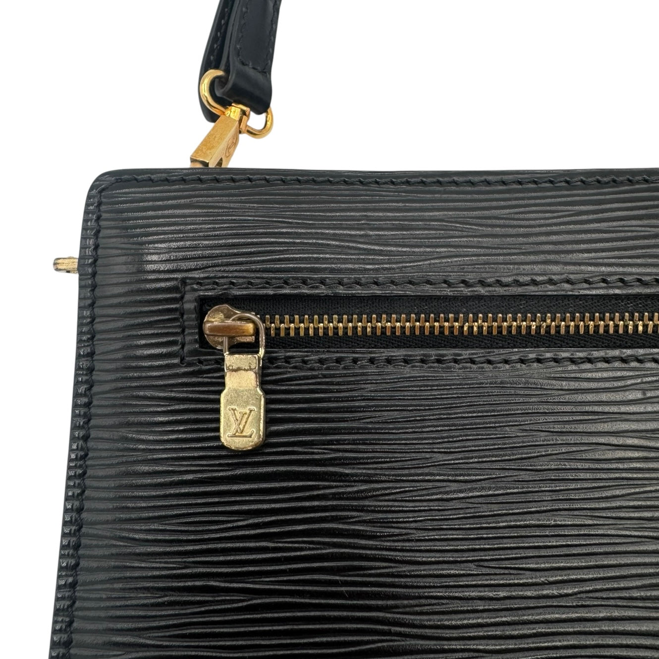 Louis Vuitton Black Epi Leather Shoulder Bag