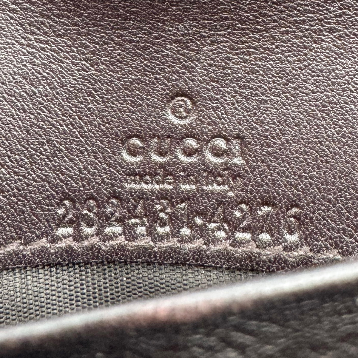 Gucci Guccissima Chocolate Brown Long Wallet