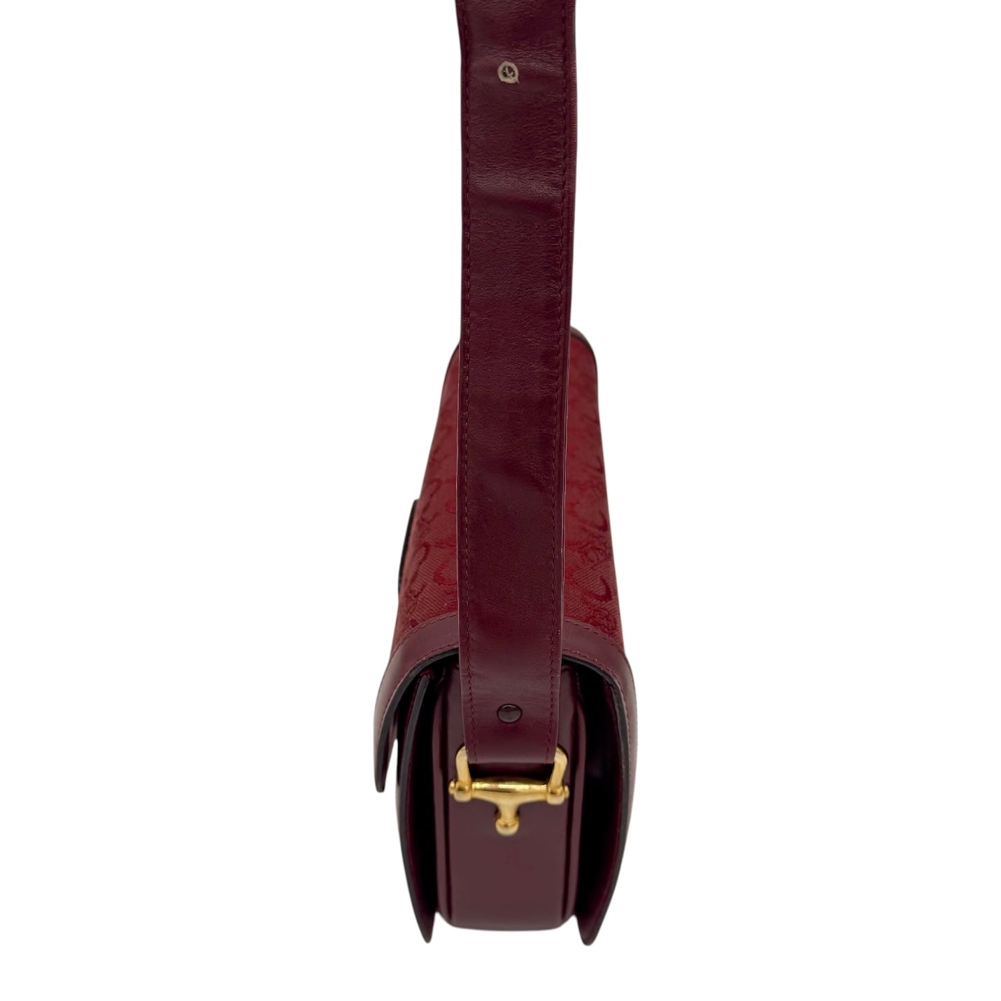 Burgundy Celine Horse Carriage Shoulder Bag