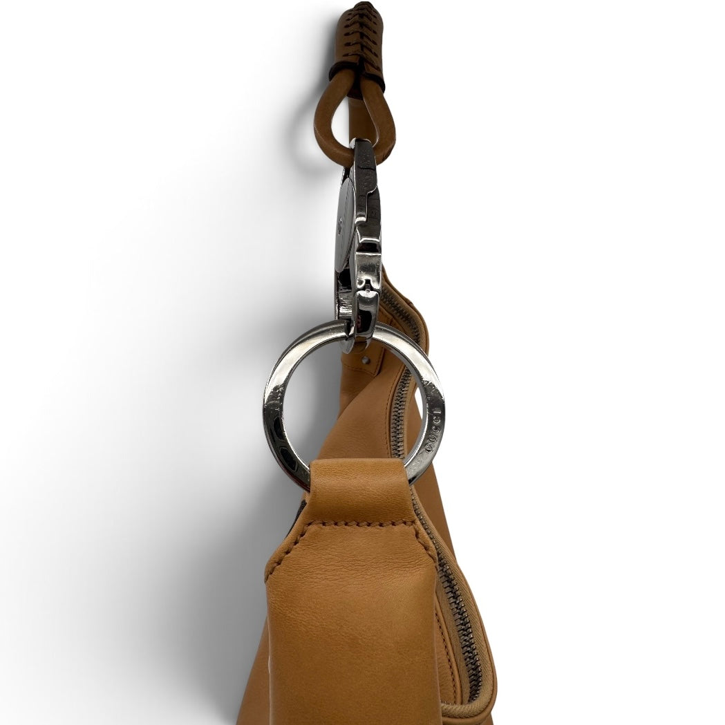 Gucci Half Moon Leather Shoulder Bag