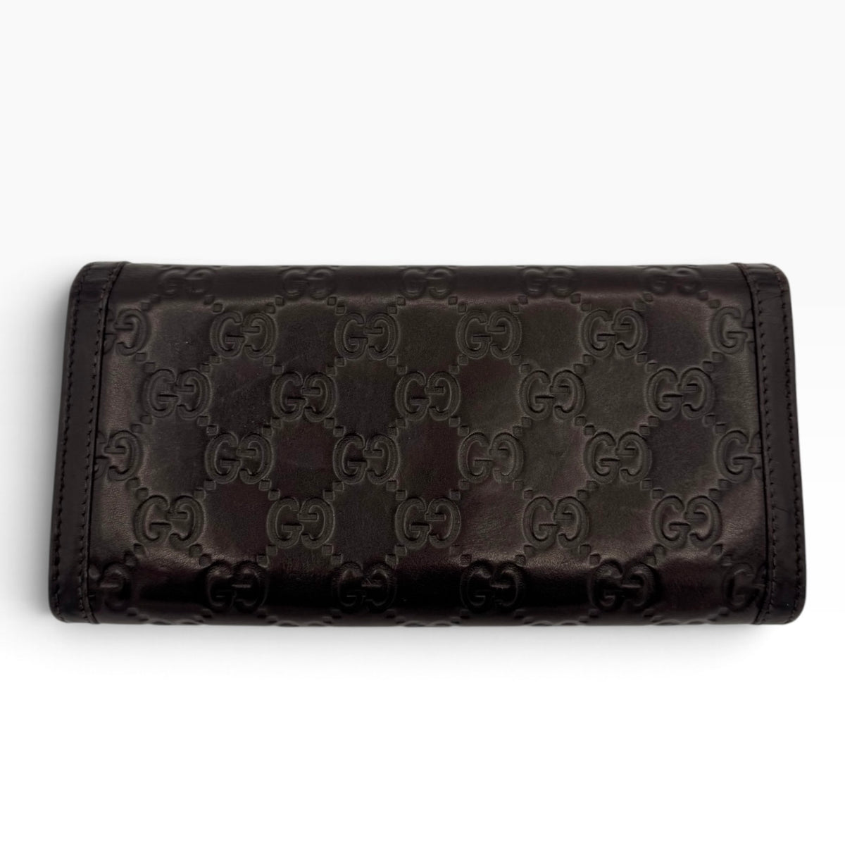Gucci Guccissima Chocolate Brown Long Wallet