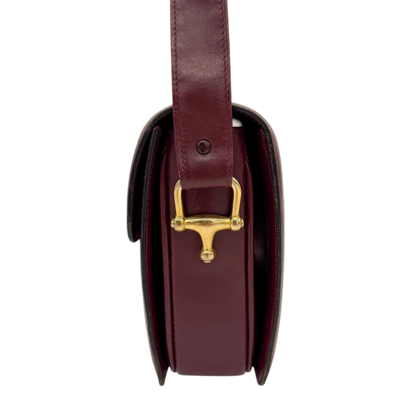 Burgundy Celine Horse Carriage Shoulder Bag