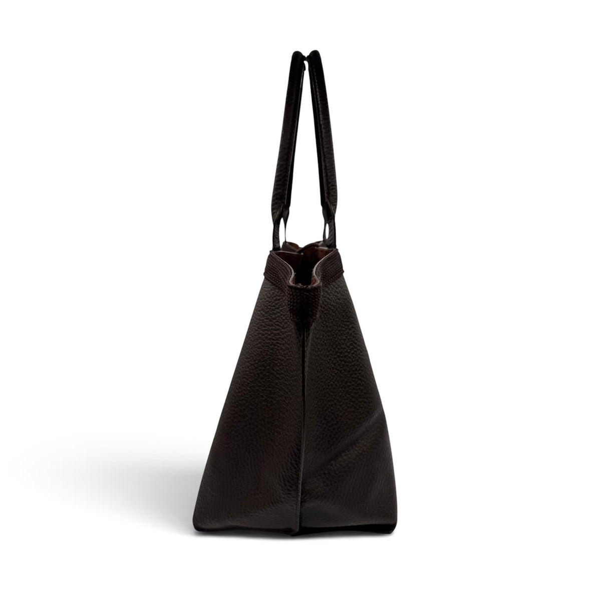 Yves Saint Laurent Brown Leather Tote Bag