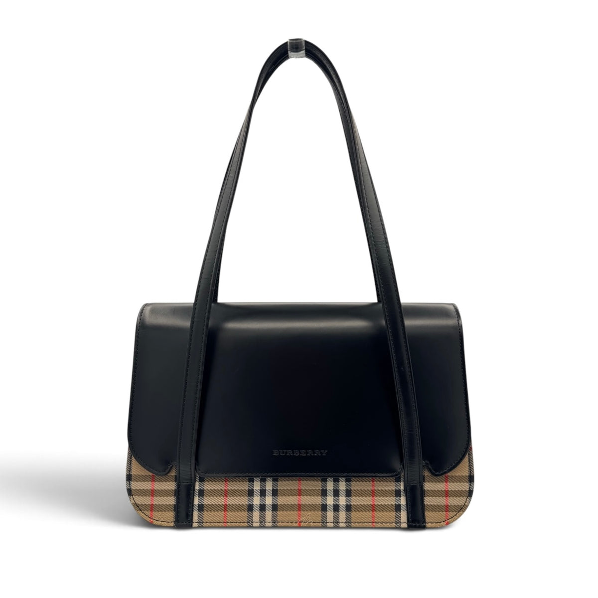 Burberry Nova Check Canvas Shoulder Bag