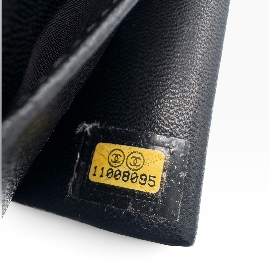Chanel Black Caviar CC Long Wallet