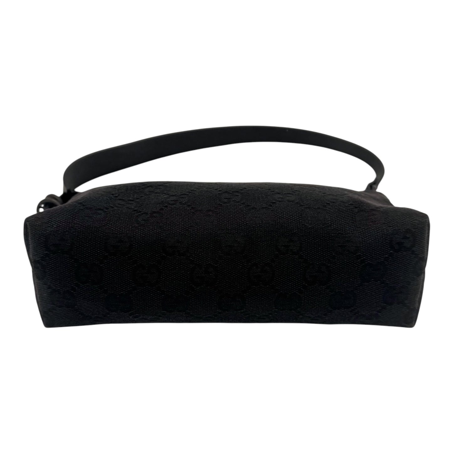 Gucci Black GG Monogram Canvas Shoulder Bag