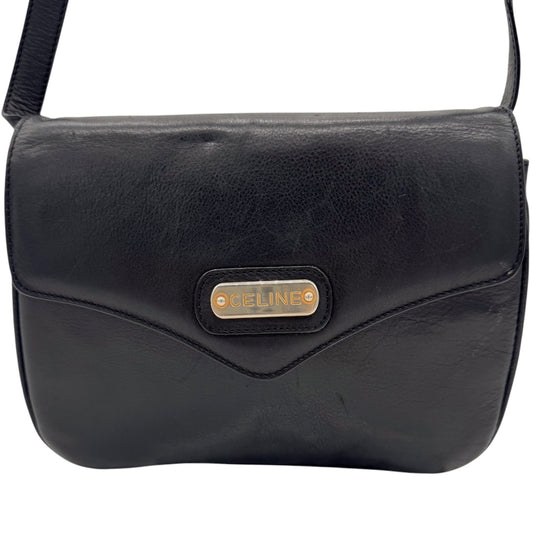 Celine Black Leather Crossbody Bag