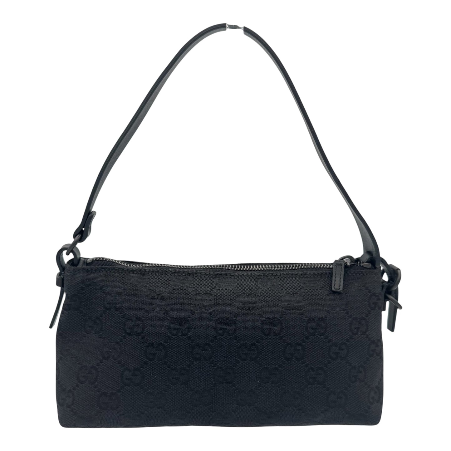 Gucci Black GG Monogram Canvas Shoulder Bag