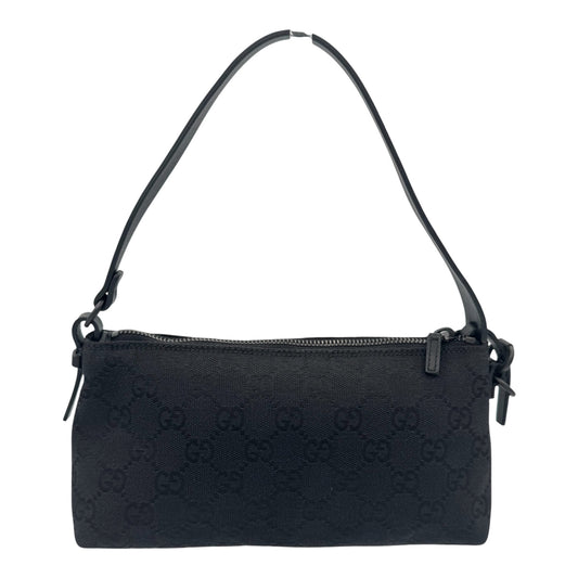 Gucci Black GG Monogram Canvas Shoulder Bag