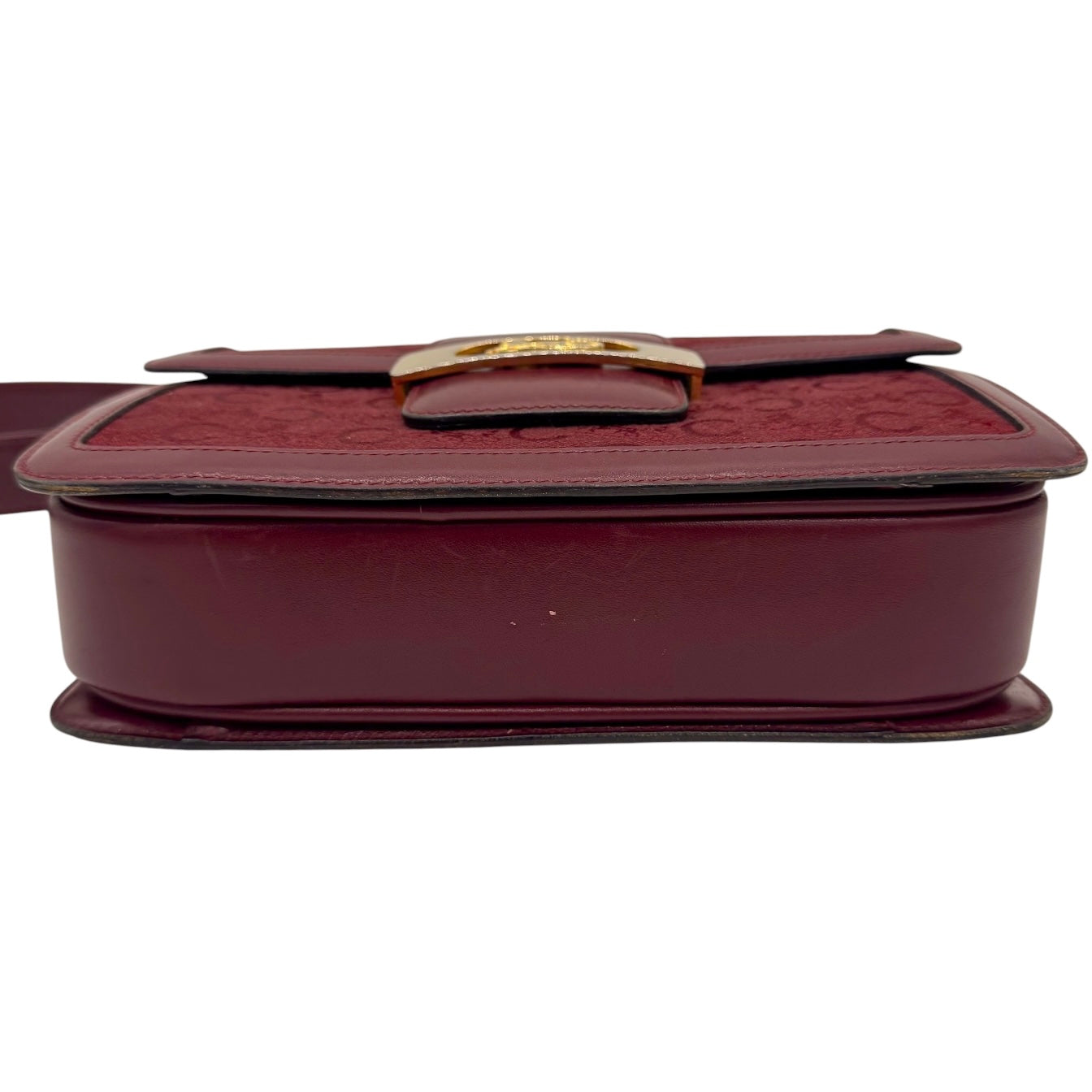 Burgundy Celine Horse Carriage Shoulder Bag