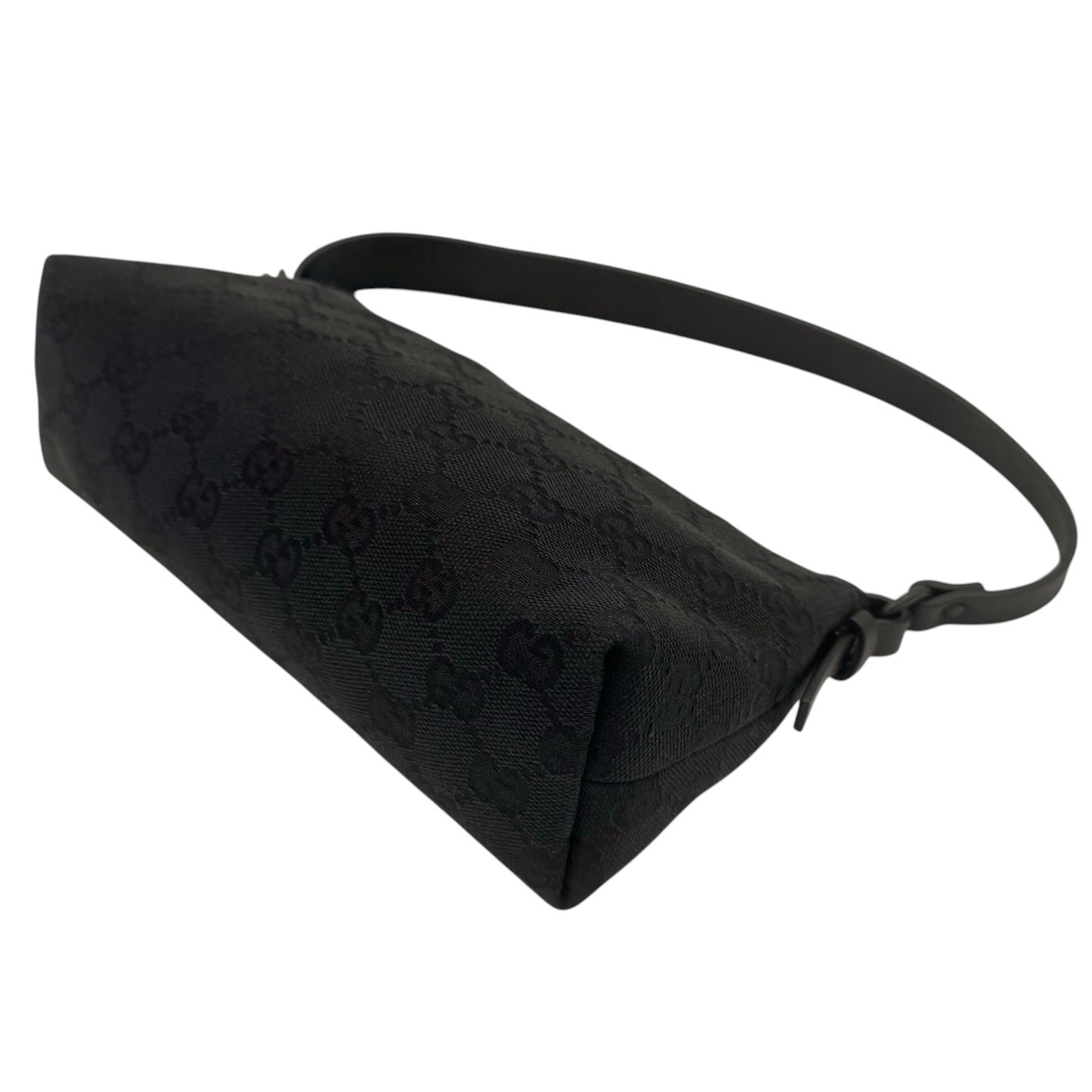 Gucci Black GG Monogram Canvas Shoulder Bag