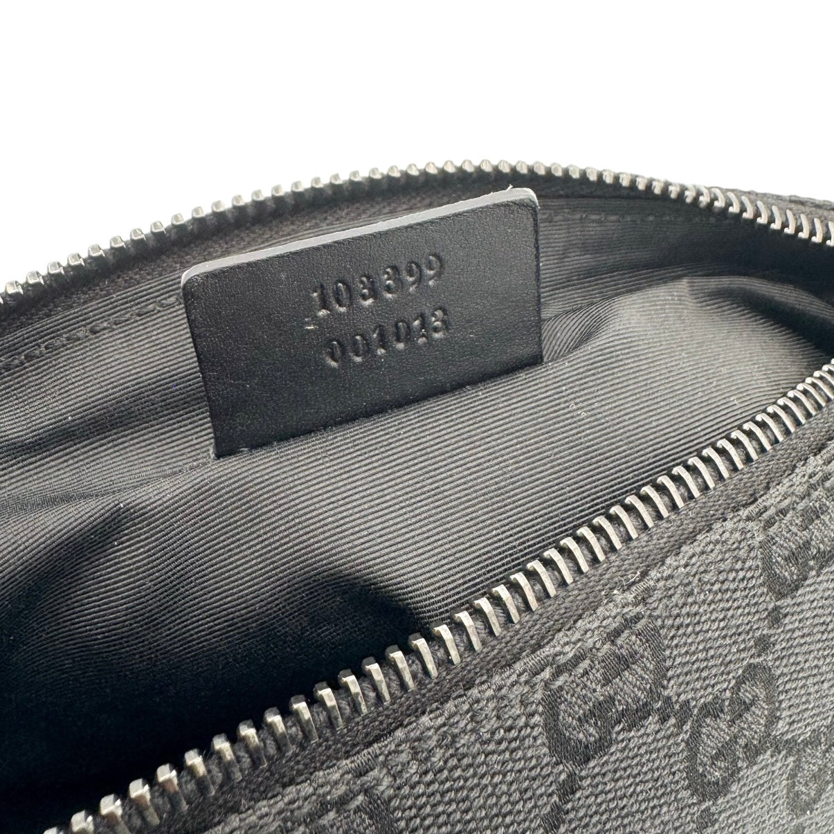 Gucci Black GG Monogram Canvas Shoulder Bag
