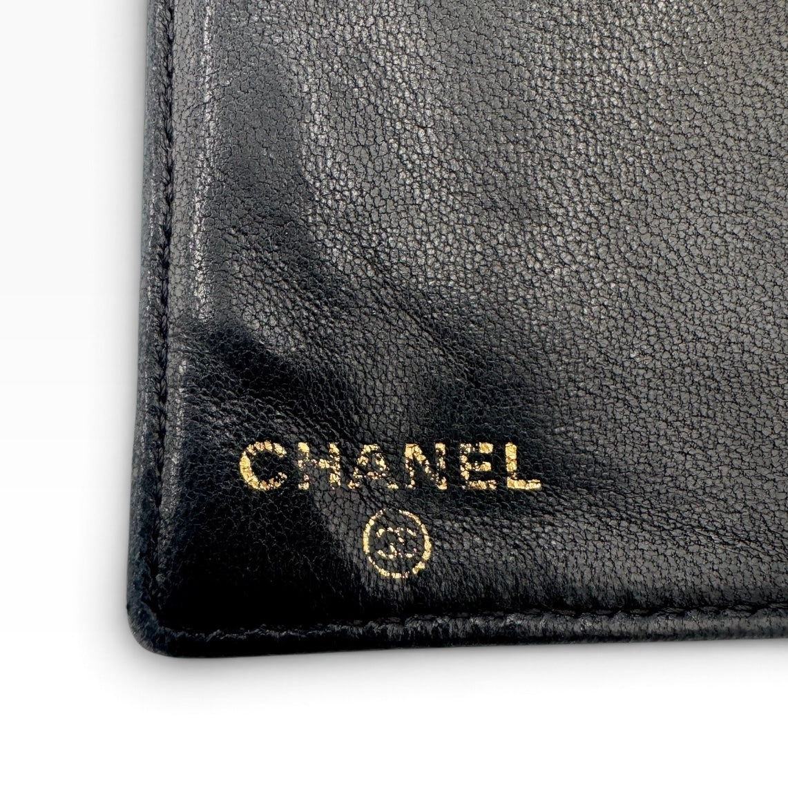 Chanel Black Caviar CC Long Wallet