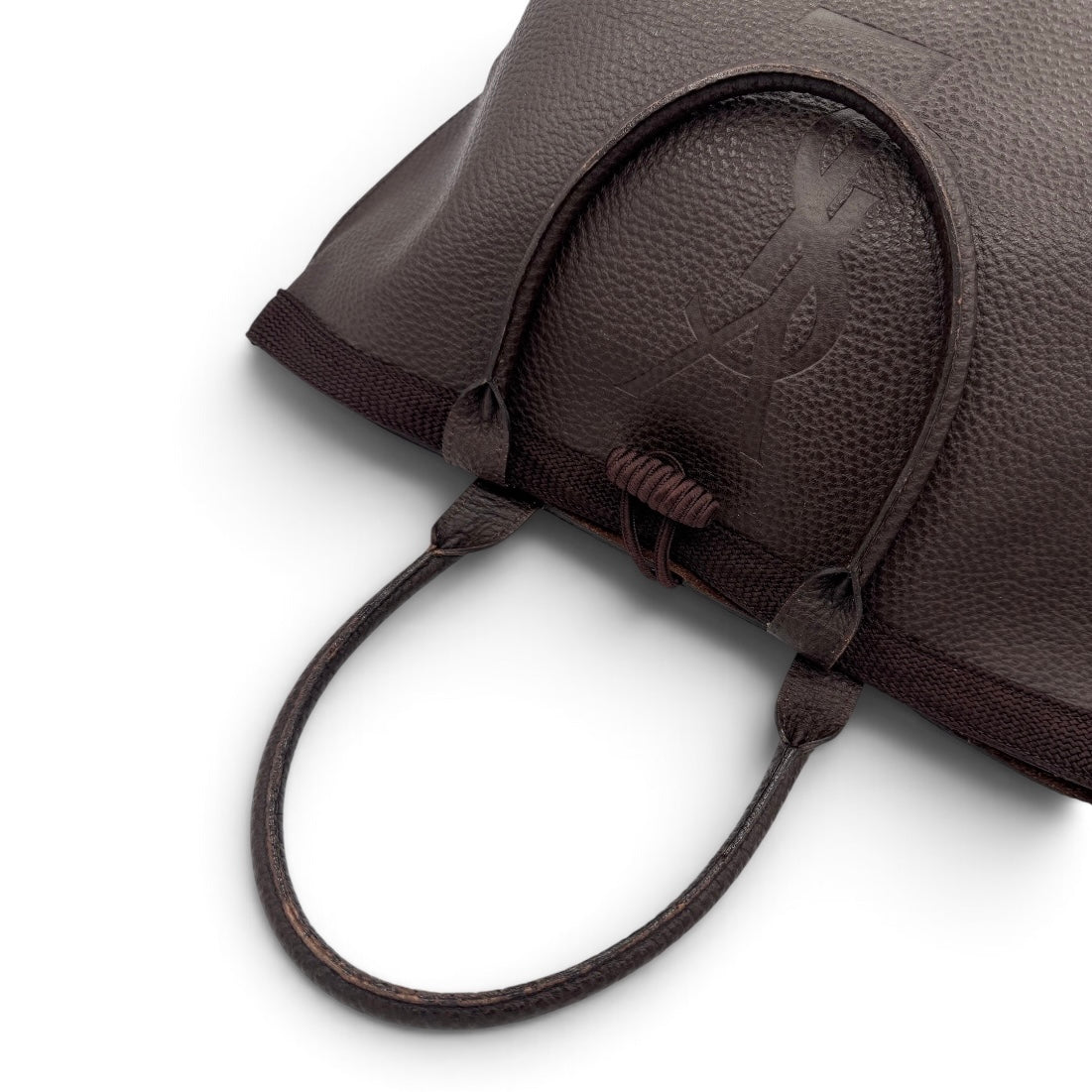 Yves Saint Laurent Brown Leather Tote Bag