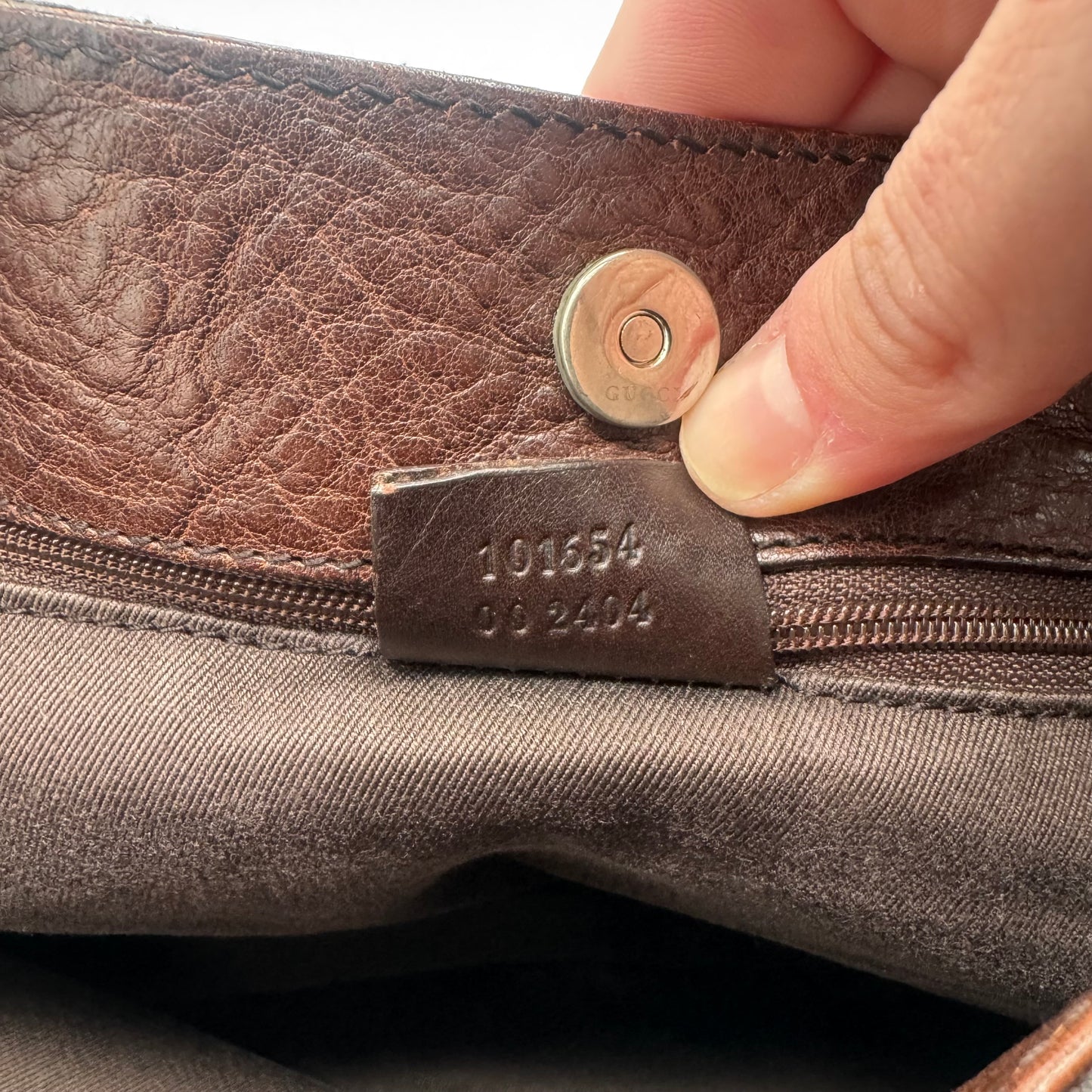 Gucci Brown GG Monogram Horsebit Shoulder Bag
