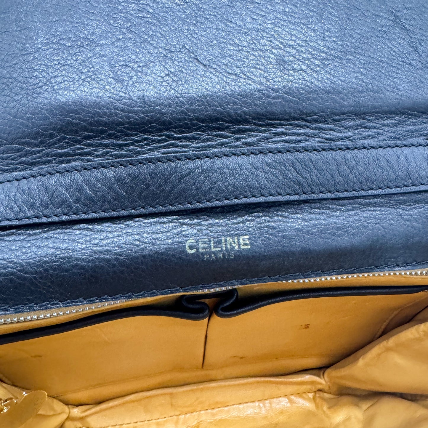 Celine Black Leather Crossbody Bag