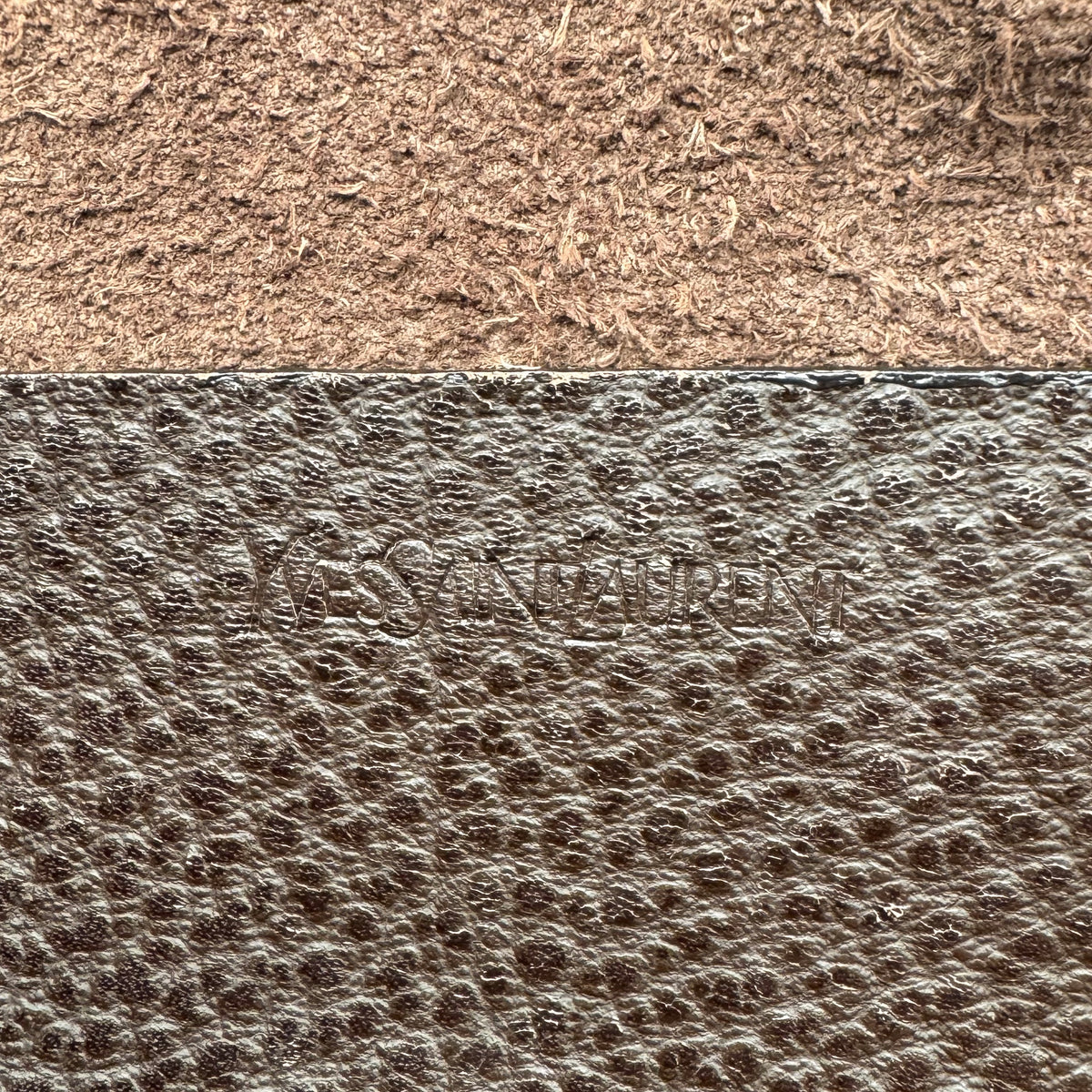 Yves Saint Laurent Brown Leather Tote Bag