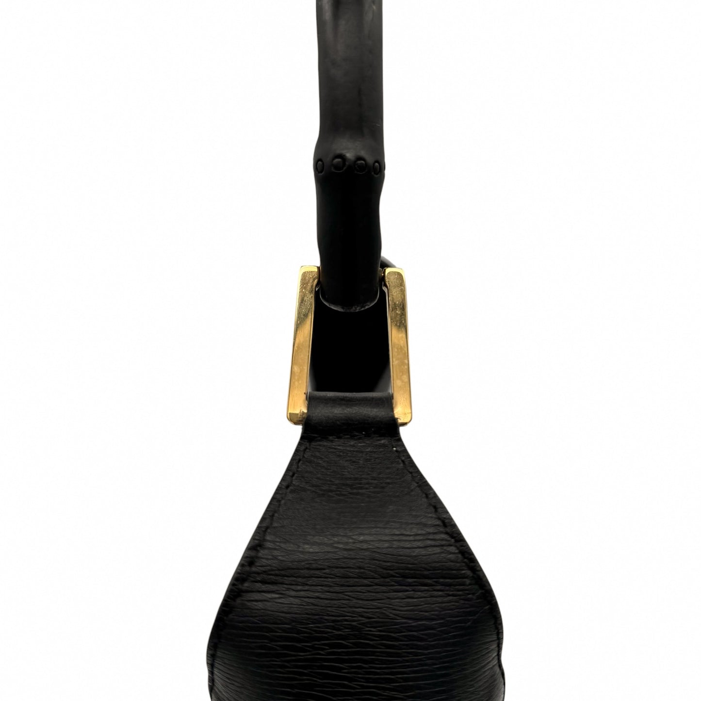 Gucci Tom Ford Era Bamboo Jackie Black Leather Shoulder Bag