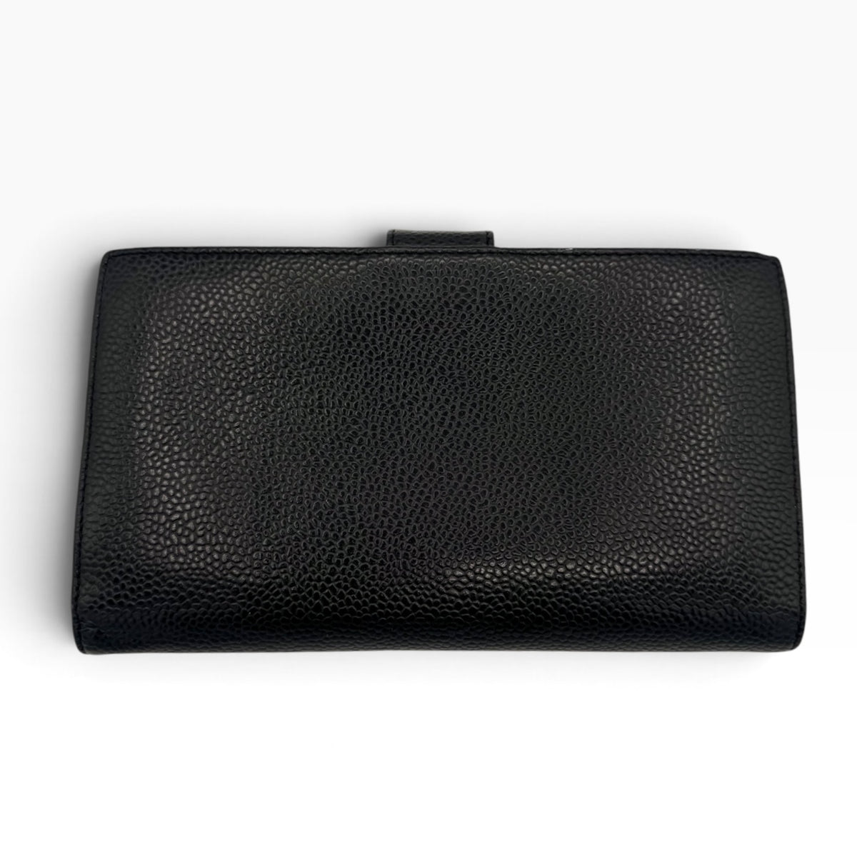 Chanel Black Caviar CC Long Wallet