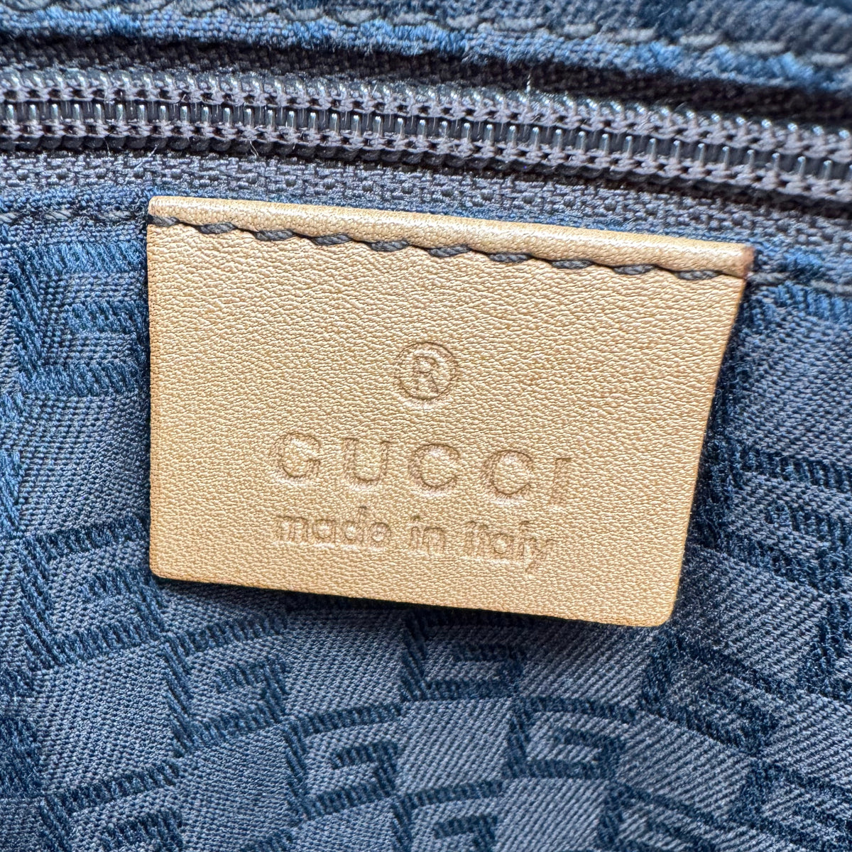 Gucci Half Moon Leather Shoulder Bag