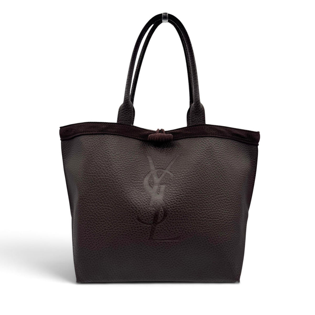 Yves Saint Laurent Brown Leather Tote Bag