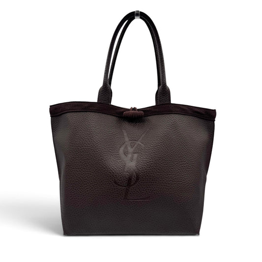Yves Saint Laurent Brown Leather Tote Bag