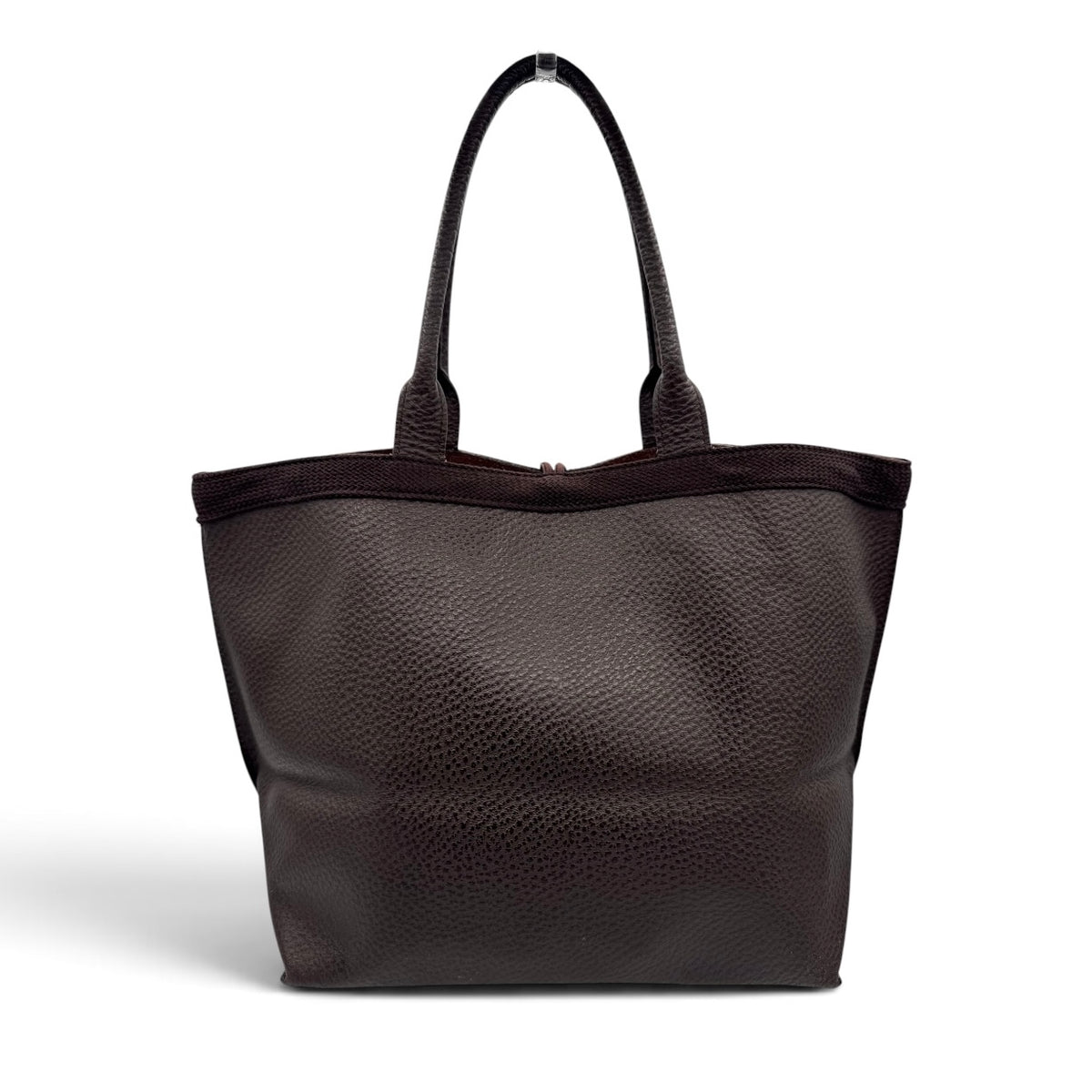 Yves Saint Laurent Brown Leather Tote Bag