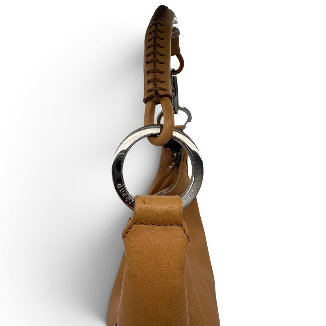 Gucci Half Moon Leather Shoulder Bag