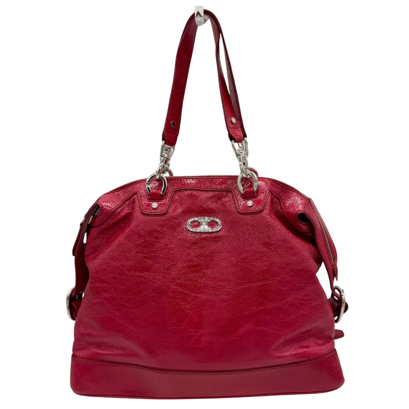 Celine Y2K Red Leather Shoulder Bag