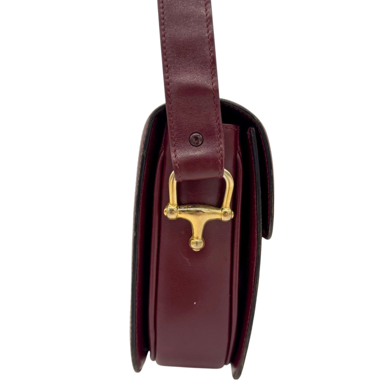 Burgundy Celine Horse Carriage Shoulder Bag